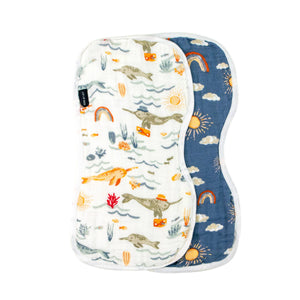 Narwhal & Hello Sunshine Muslin Burp Cloths Set