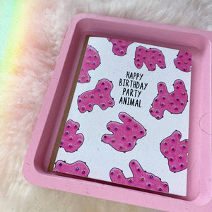 Birthday Animal Cookies Card