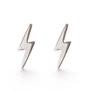 Lightning Bolt Studs silver