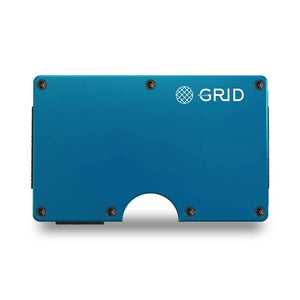 Grid Wallet // Blue Aluminum