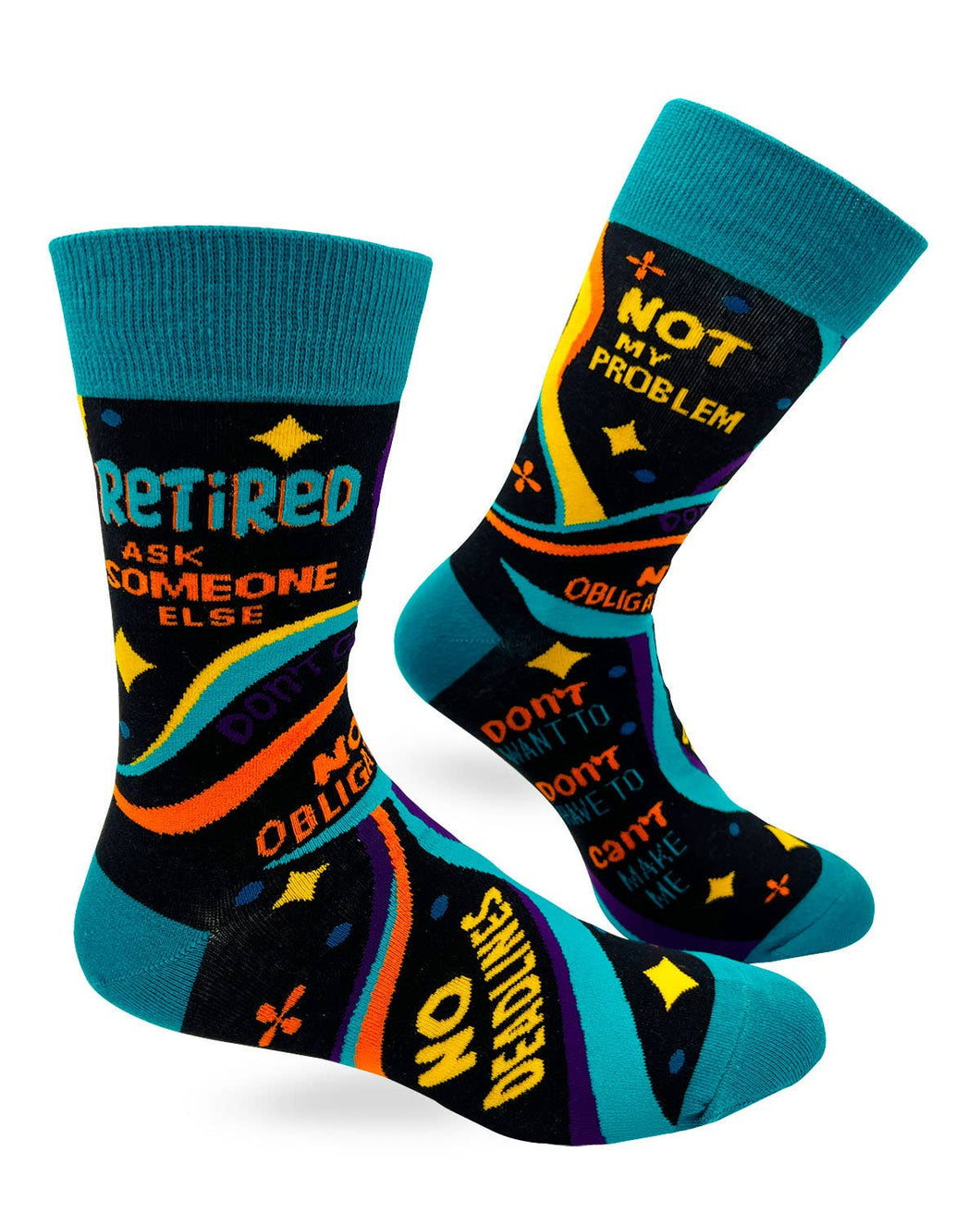 Retired Ask Someone Else Crew Socks