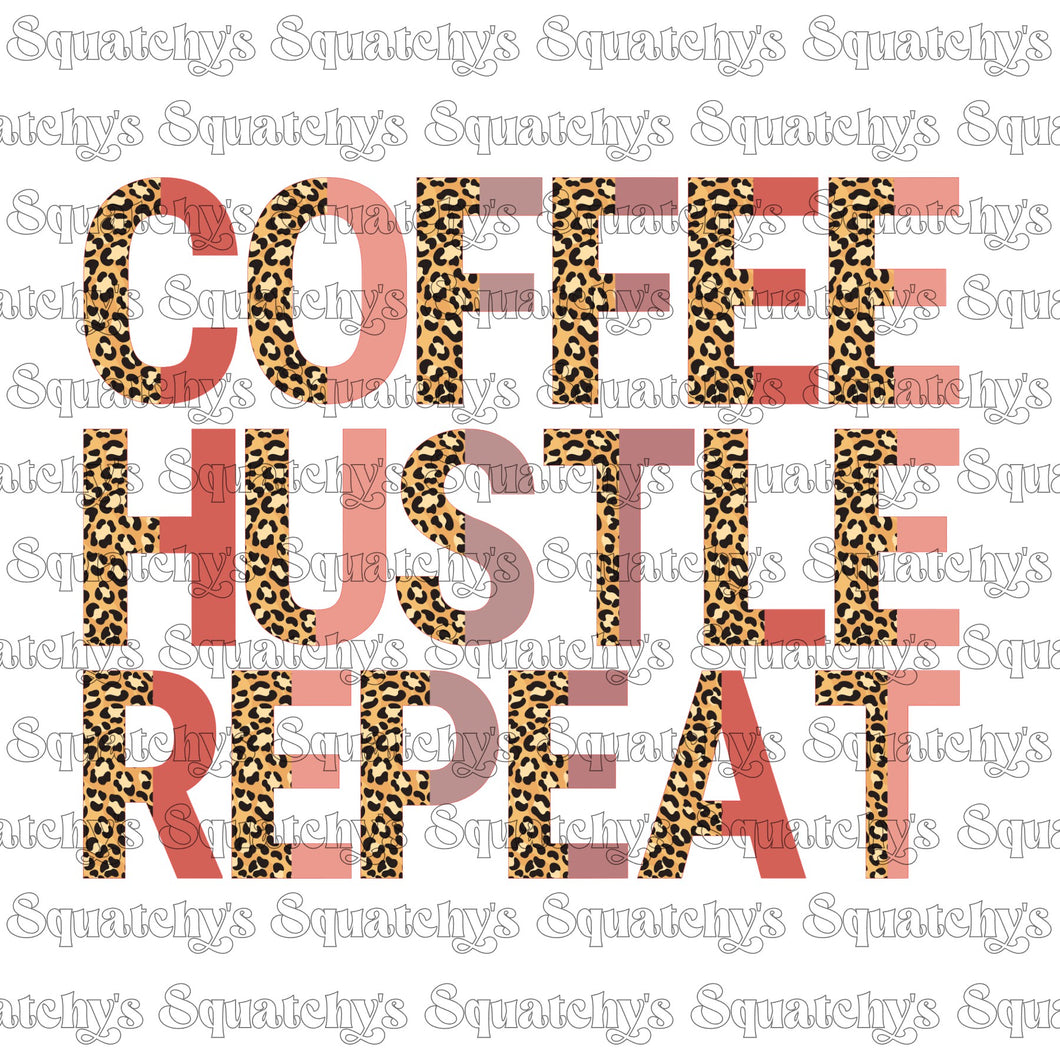 Coffee Hustle Repeat Decal