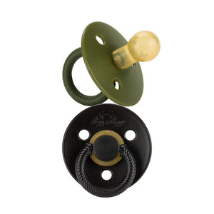 Itzy Ritzy - Black Natural Rubber Pacifier Sets