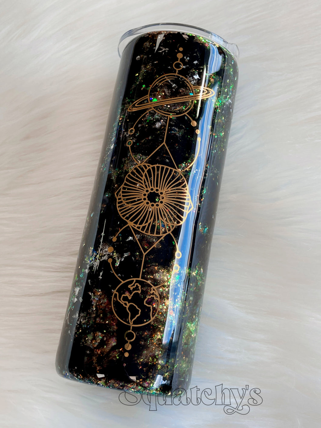 20oz Skinny Galaxy Tumbler