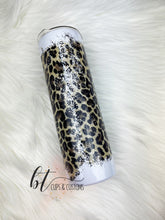 Load image into Gallery viewer, 30oz skinny Always Savage Never Average Leopard Tumbler
