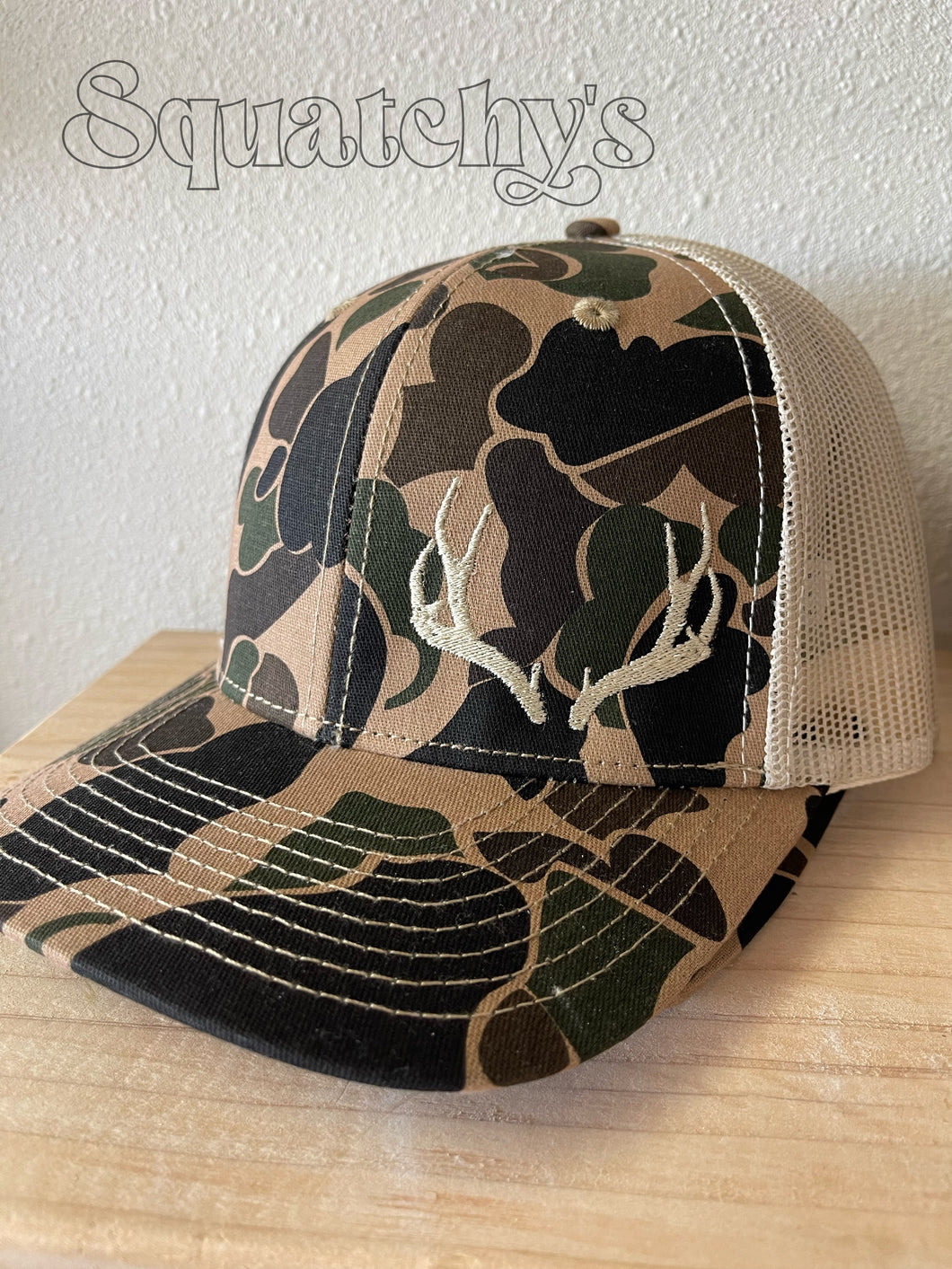 Camo Antlers Hat