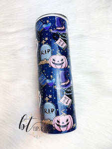 Halloween 30oz Skinny Tumbler w/straw