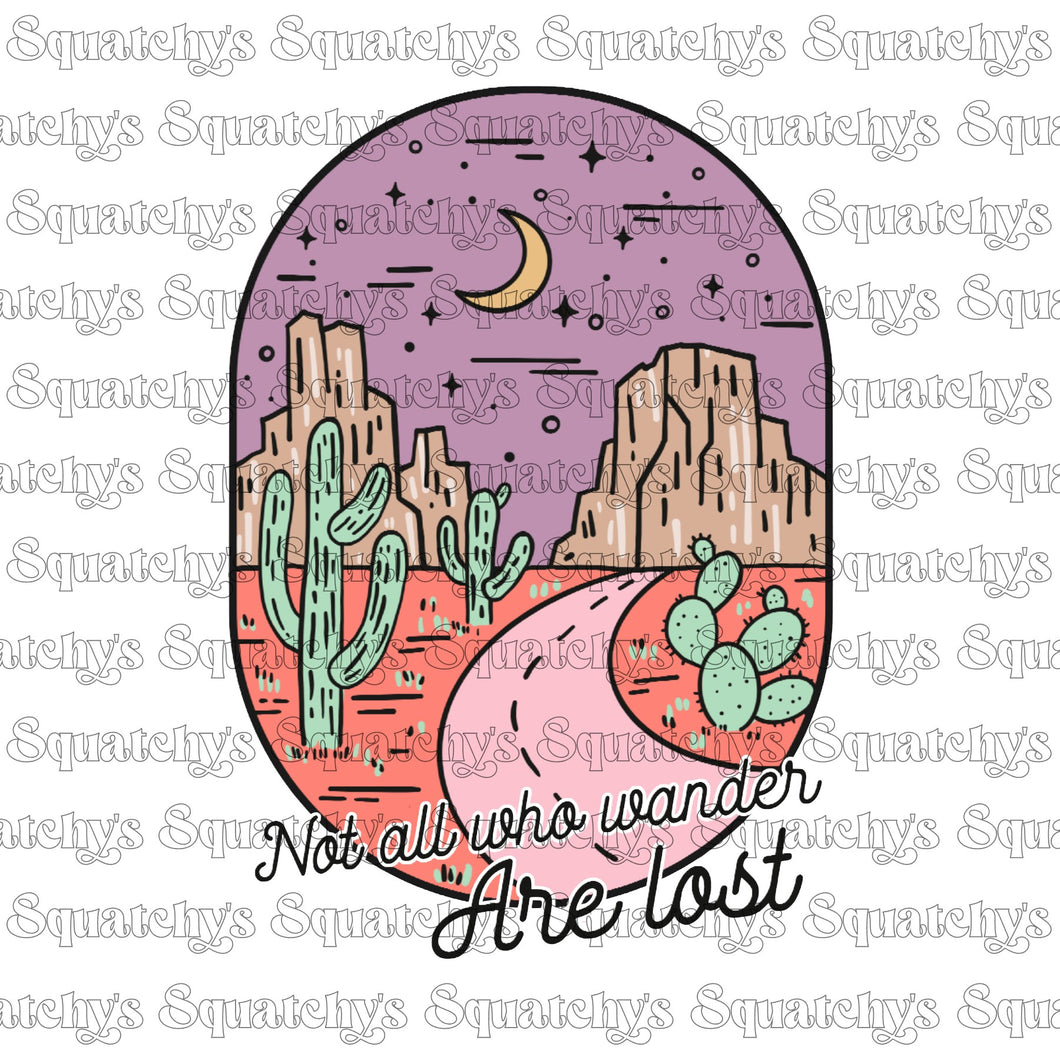 Not all who wander are lost UV DTF Decal